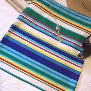 🎉HP🎉 Talbots vibrant striped skirt